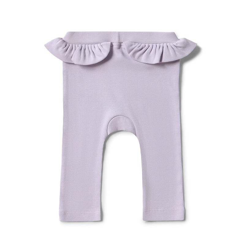 Snuggle Hunny - Organic Pants with Frill | Lavender