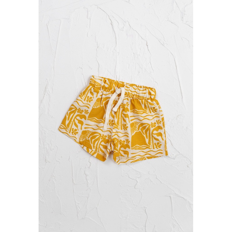 Cinnamon Baby - Linen Shorts | Mustard