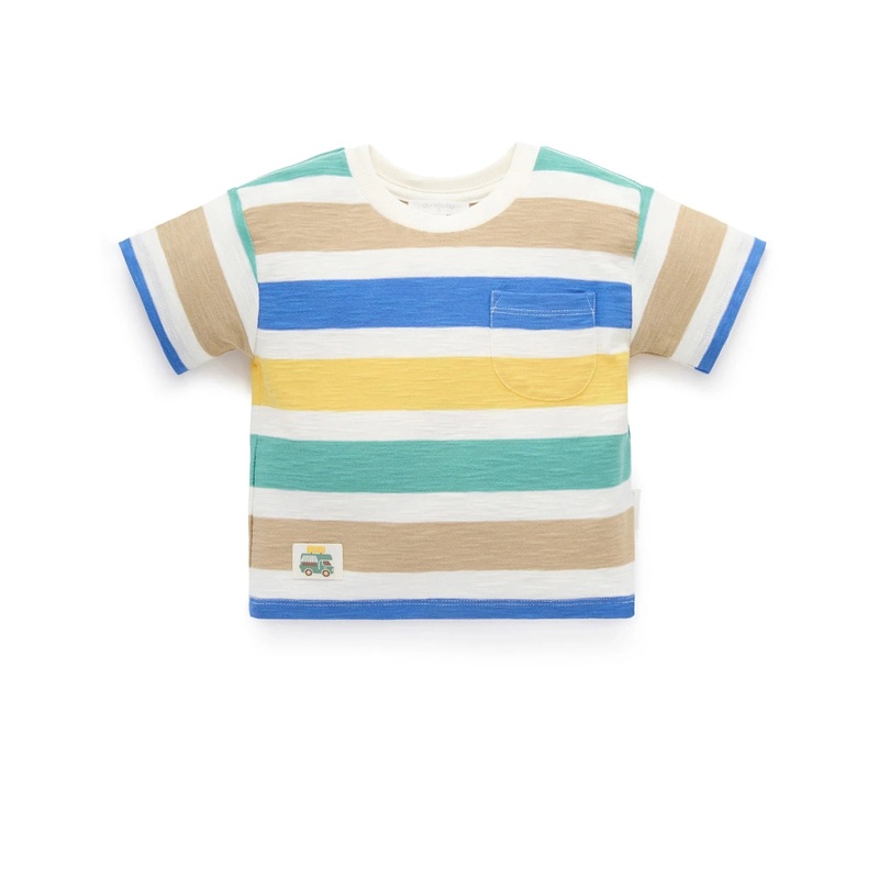 Purebaby - Striped Relaxed Tee | Mexican Stripe