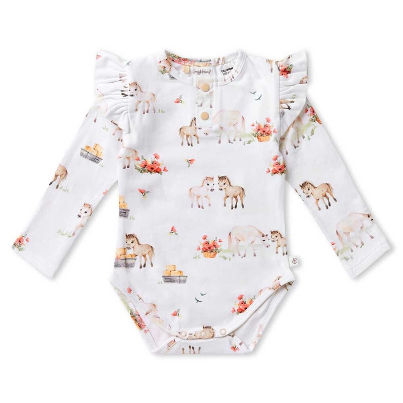 Snuggle Hunny - Organic Long Sleeve Bodysuit | Pony Pals