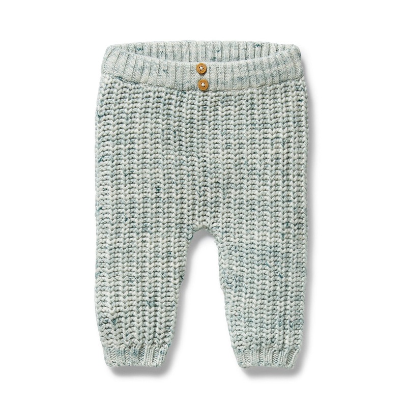 Wilson & Frenchy - Organic Knitted Legging | Moss Speckle
