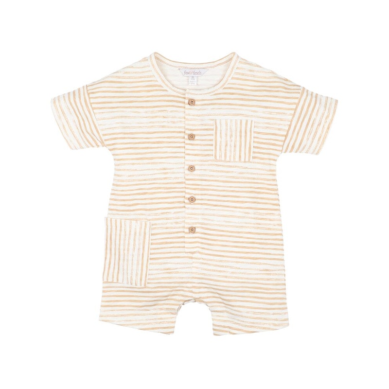 Fox & Finch - Lion Stripe SS Romper
