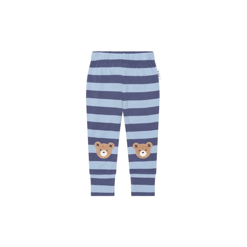 Huxbaby - Furry Hux Bear Blue Stripe Legging - HB6062W25