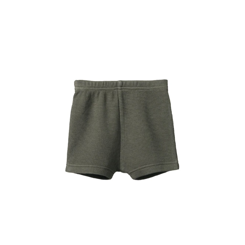 Nature Baby - Selby Waffle Shorts | Thyme