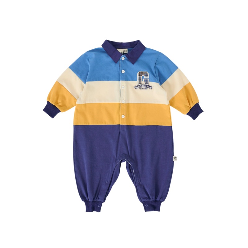 Goldie & Ace - Panelled Rugby Romper
