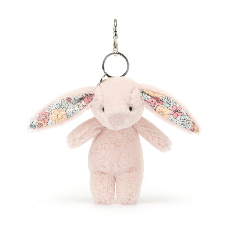 Jellycat Bashful Blossom - Blush Bunny Bag Charm - Retired