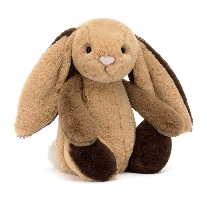 Jellycat Bashful - Original | Patchwork Brown Bunny