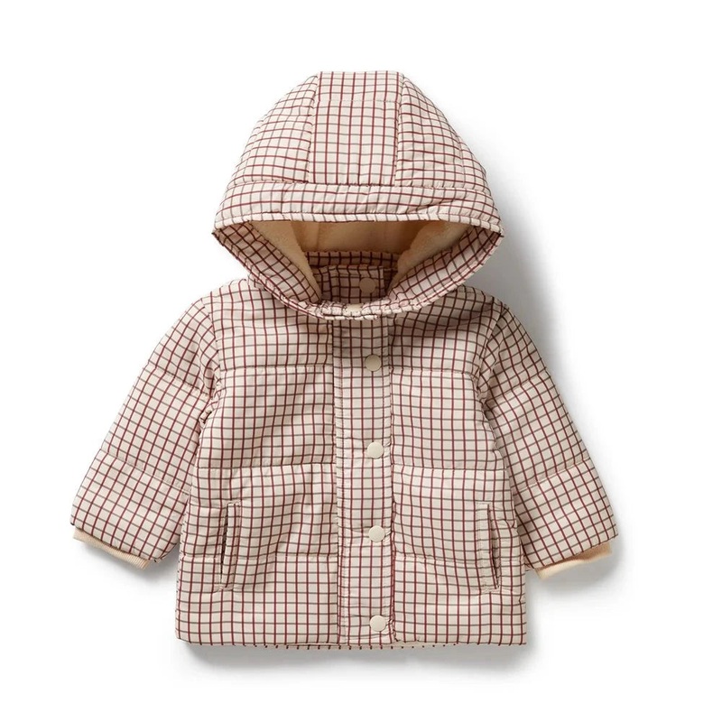 Wilson & Frenchy - Puffer Jacket | Amber Check