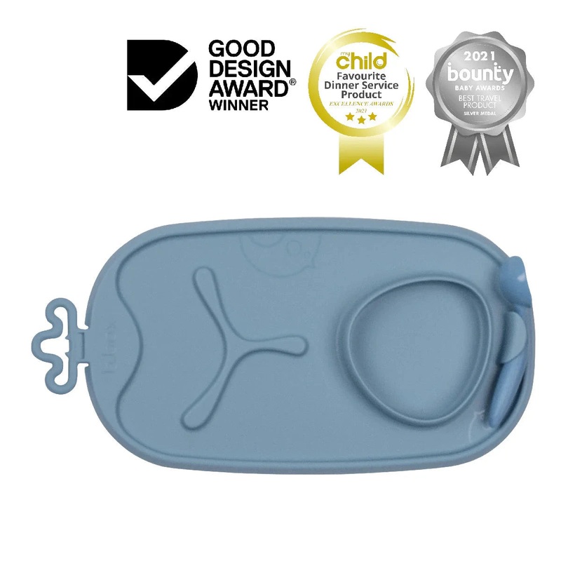b.box - Roll + Go Mealtime Mat | Lullaby Blue
