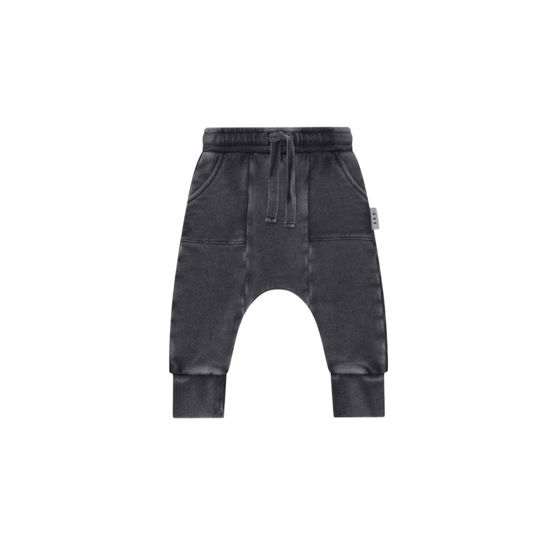 Huxbaby - Washed Black Drop Crotch Pant - HB6018W25