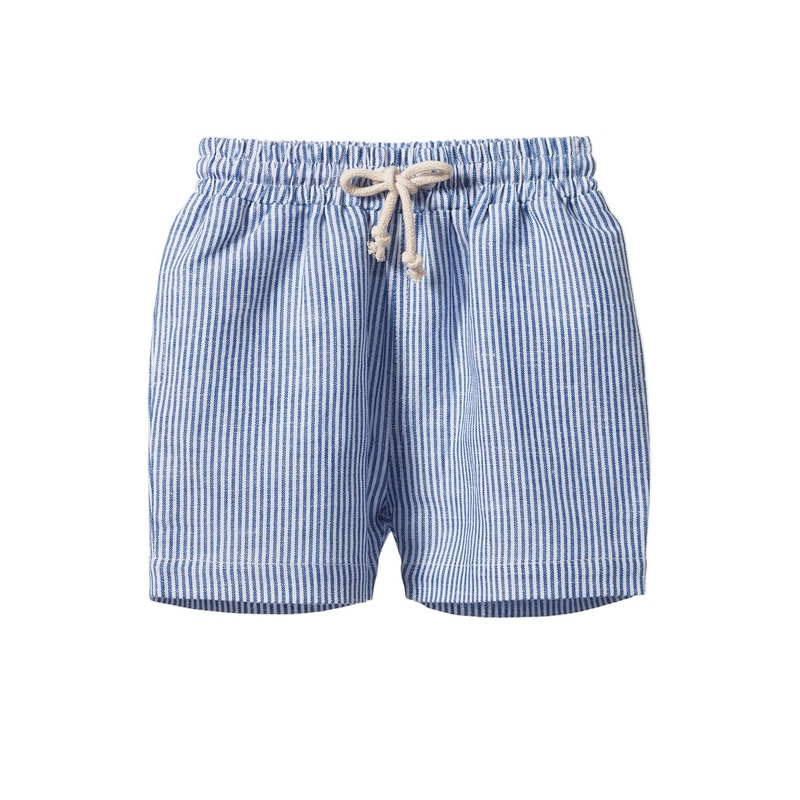 Nature Baby - James Shorts Linen | Blue Stripe