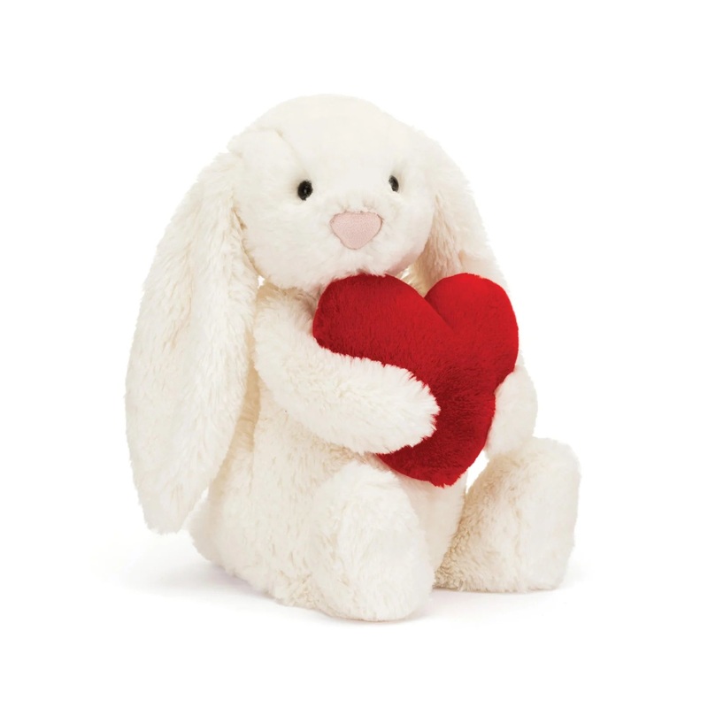 Jellycat Bashful - Original (Medium) | Red Love Heart Bunny