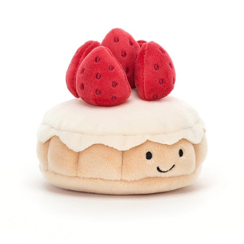 Jellycat Pretty Patisserie - Tarte Aux Fraises - Retired