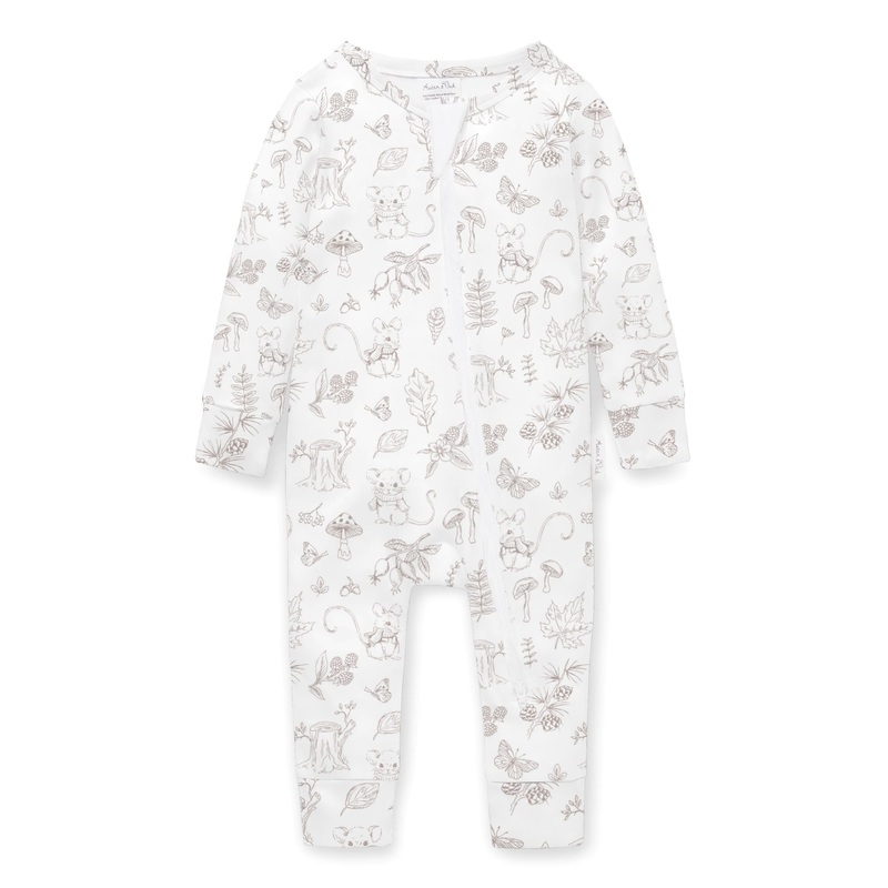 Aster & Oak - Woodland Mouse Zip Romper