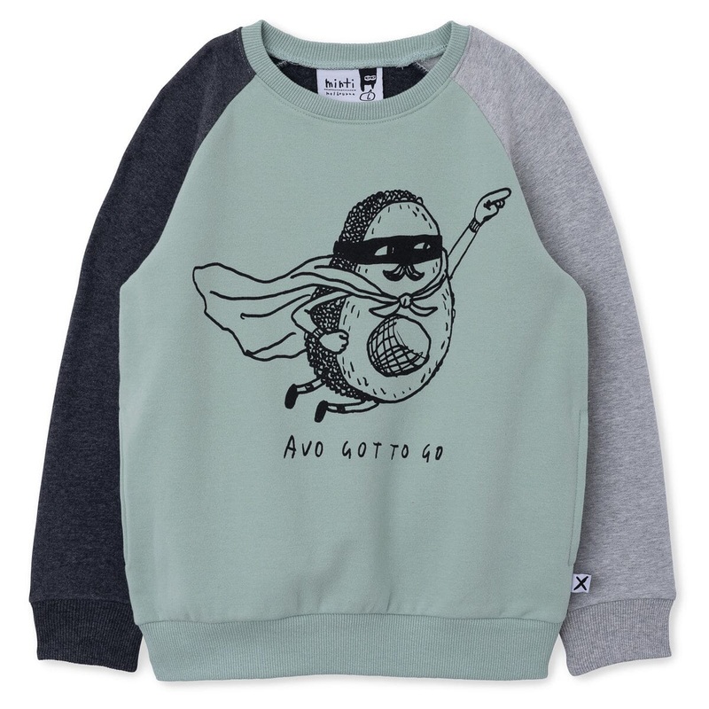 Minti Avo Got To Go Furry Crew - Mint/Charcoal/Marle