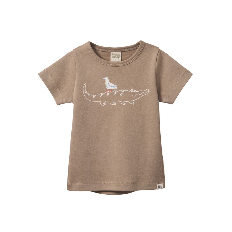 Nature Baby - River Tee | Curious Crocodile Print