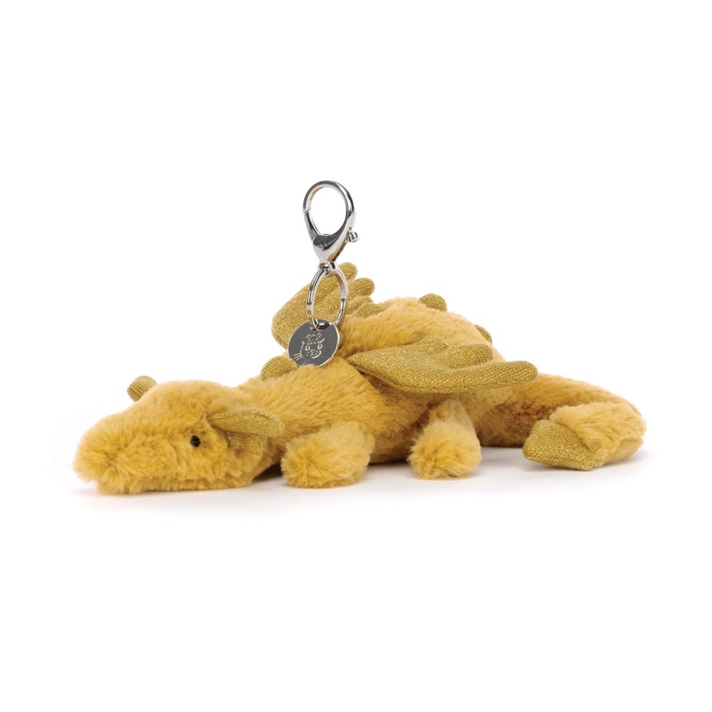 Jellycat - Golden Dragon Bag Charm - Retired