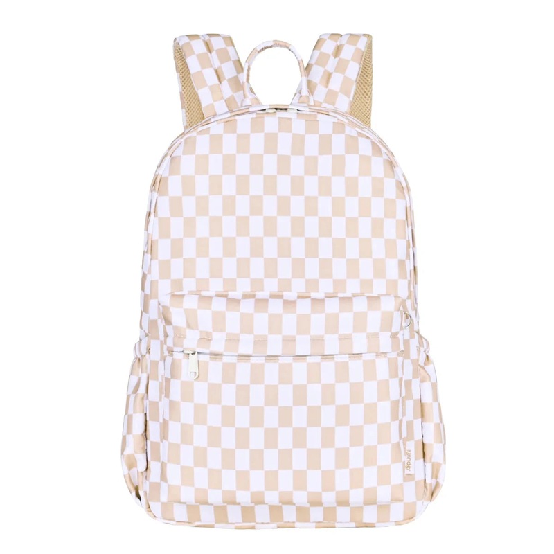 Kinnder - Kindy/School Junior Backpack | Caramel Check