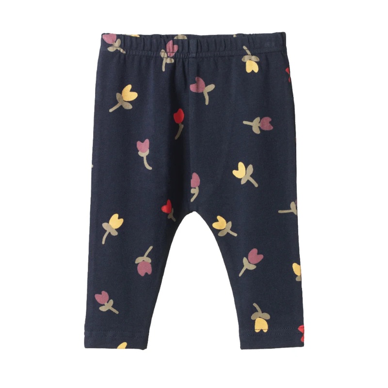 Nature Baby - Leggings | Navy Tulip Print