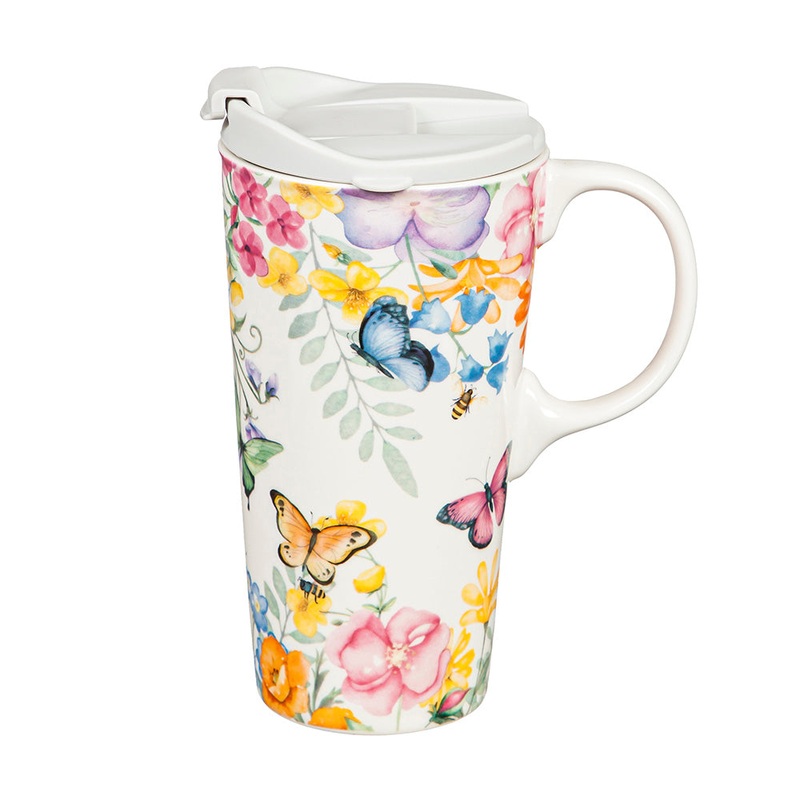 Cottage Meadows Ceramic Travel Cup 3CTC109638