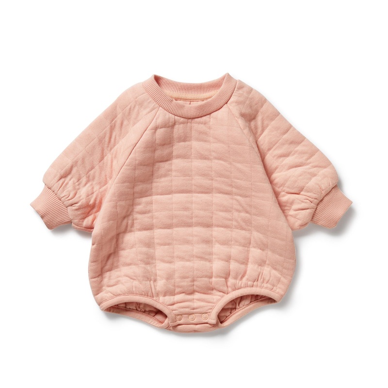 Wilson & Frenchy - Organic Quilted Bodysuit | Pretty Pink