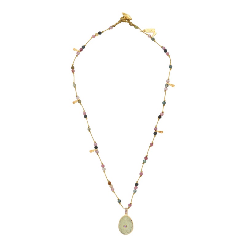 Florencia Gold Thread Necklace
