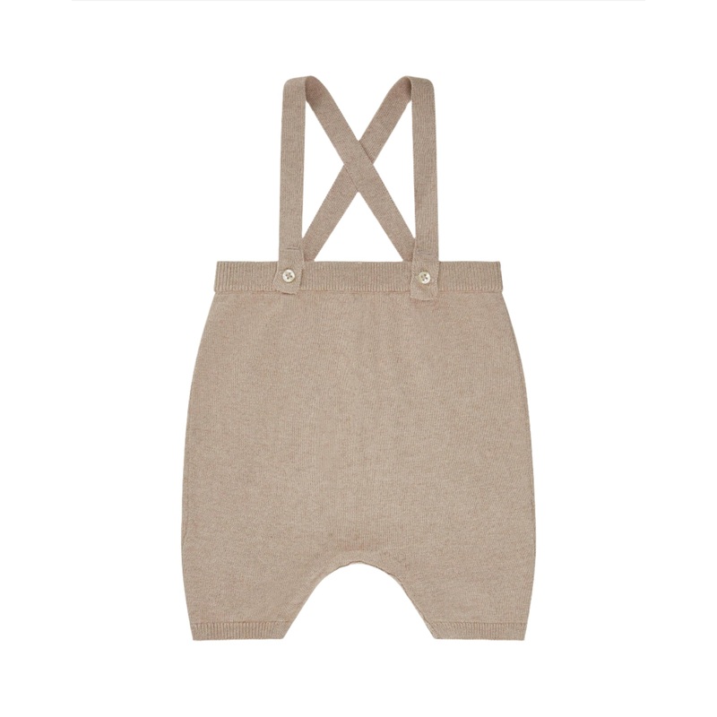 Knit Bubble Suspender Shorts