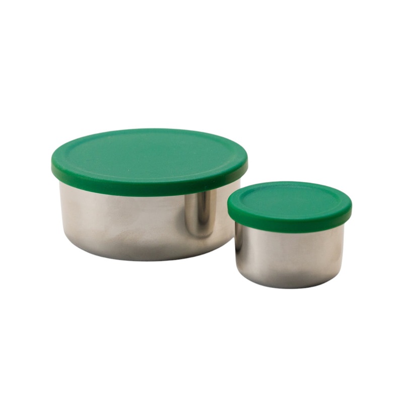 Nestling Stainless Steel Lunchbox Dipper Set - Forest