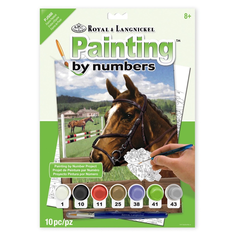 Paint By Numbers Equine Paddock PJS88