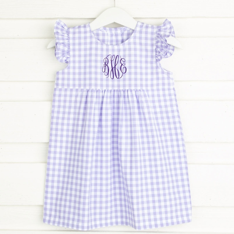 Purple Gingham Anna Dress