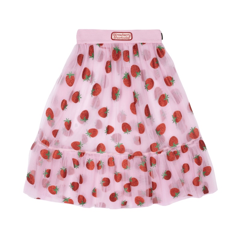 Rock your baby strawberry delight tulle skirt in pink