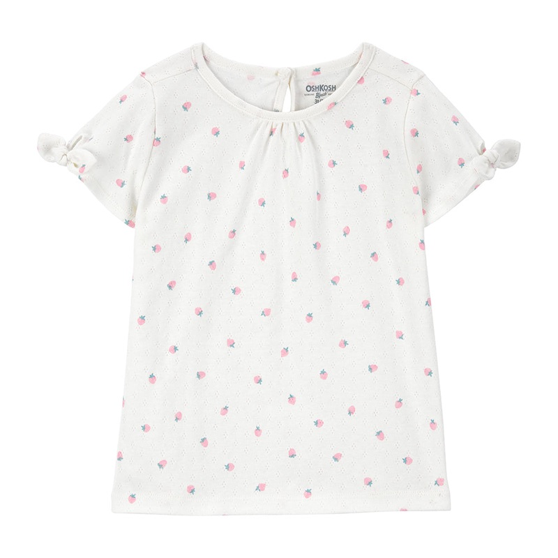 Toddler Girls' Strawberry Pointelle Top 2Q442010