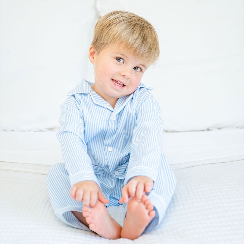 Blue Stripe Classic Pajamas