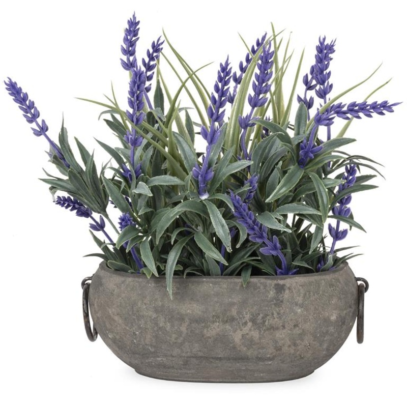 Floral Arrangement in Stone-Like Pot 241-70