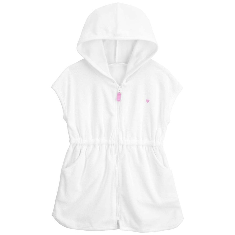 Girls' Hooded Zip-Up Cover-Up 1Q570110