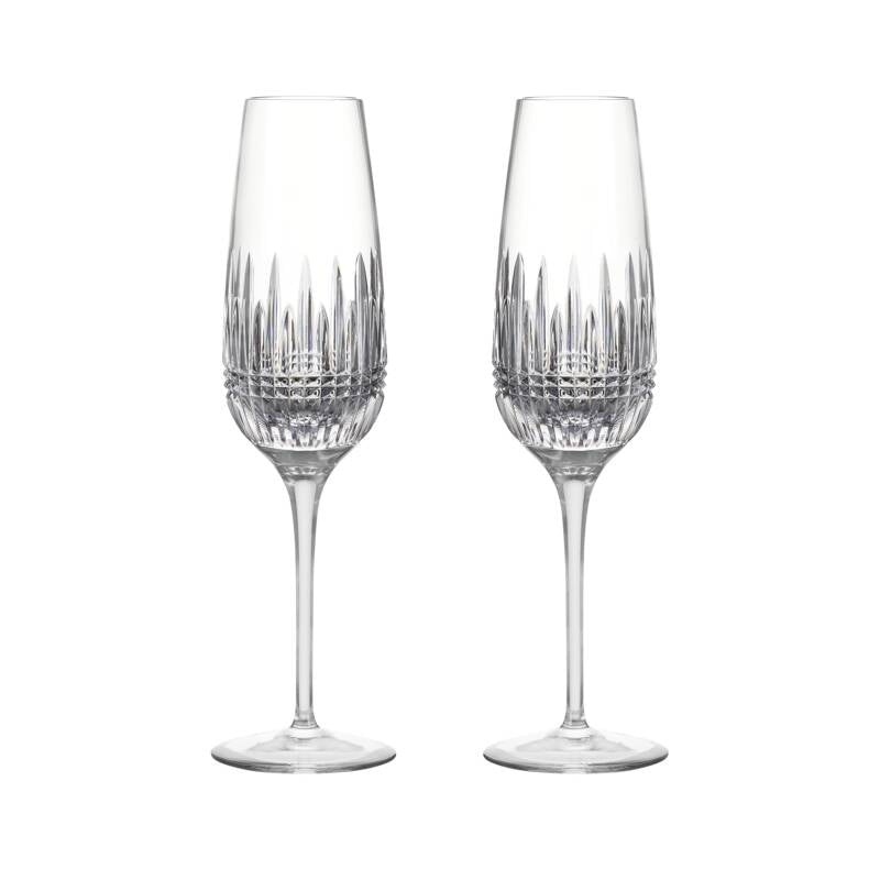 Lismore Diamond Essence Flute 10.5oz, Set of 2