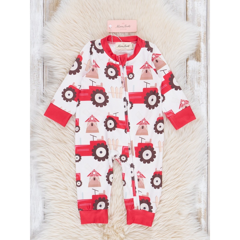 Red Tractor Tales Sleeper Pajamas