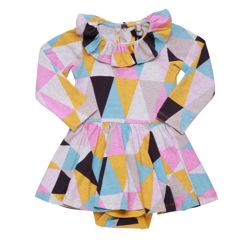 Rock your baby Carnival Waisted  Dress in multi colour print