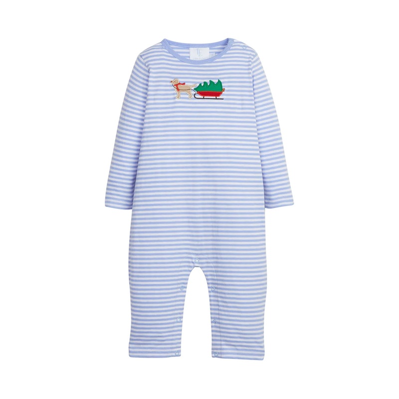 Applique Romper in Holiday Lab