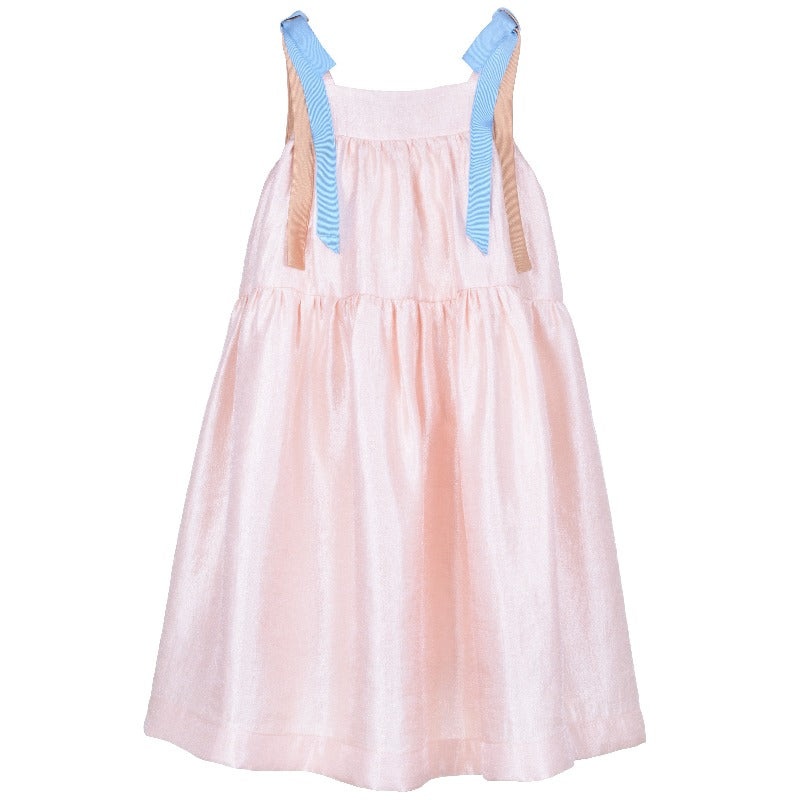 hucklebones tiered sundress blush