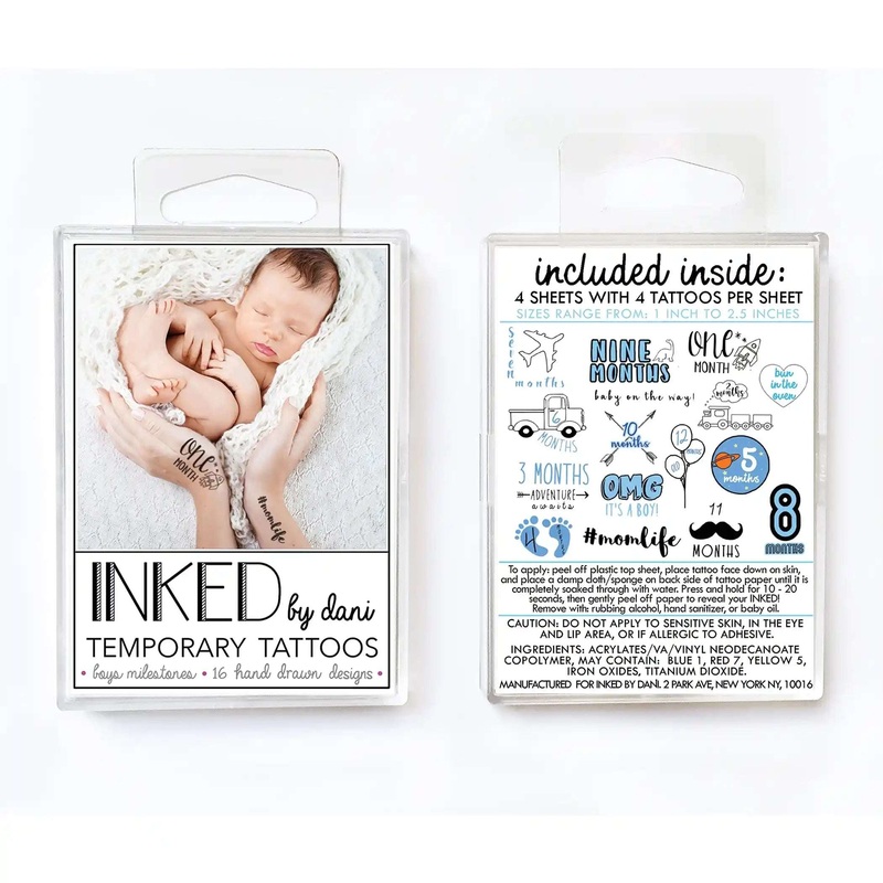 INKED Temporary Milestone Tattoos HMML22200973