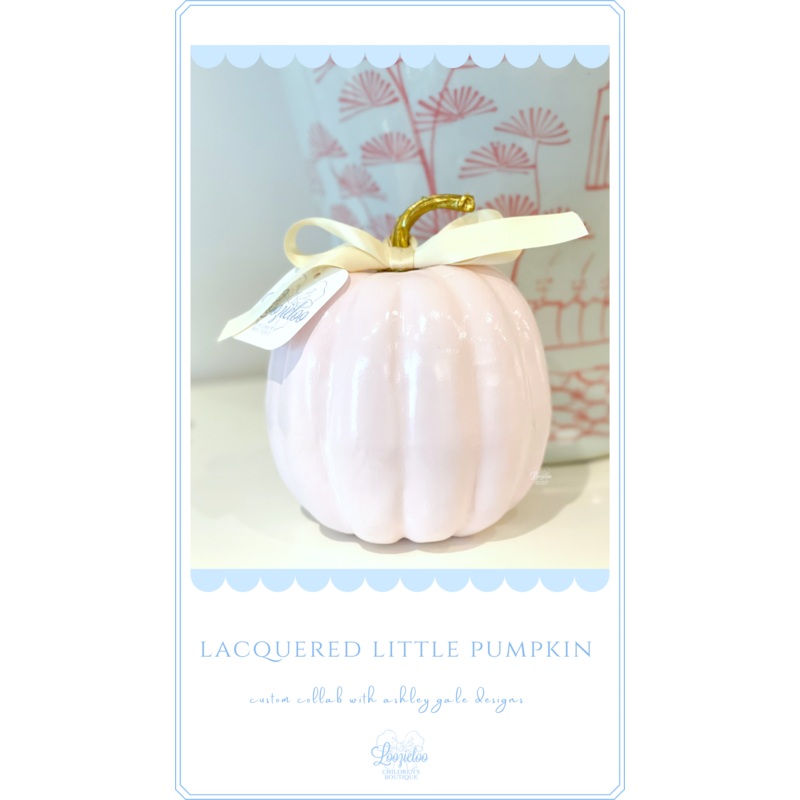 Lacquered Little Pumpkin in Pale Pink