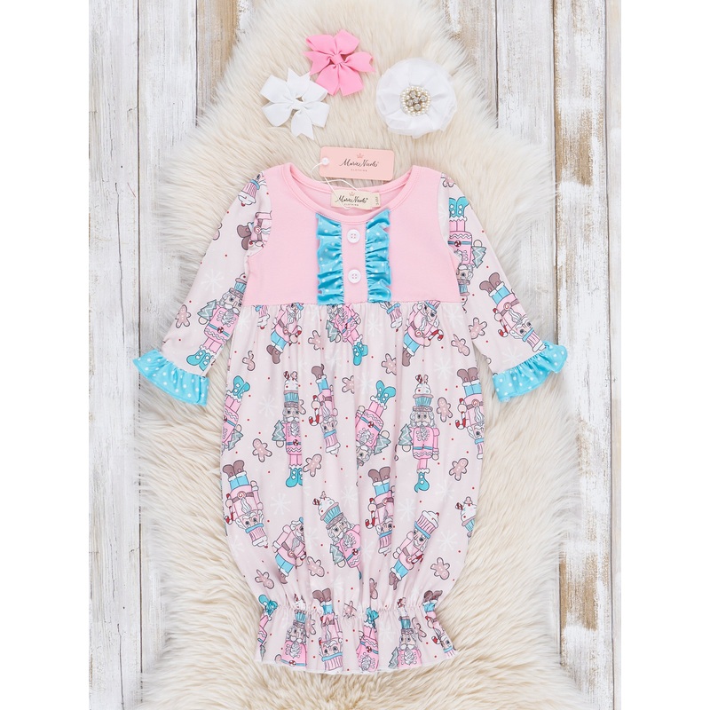 Pink Nutcraker Ruffle Sleep Gown