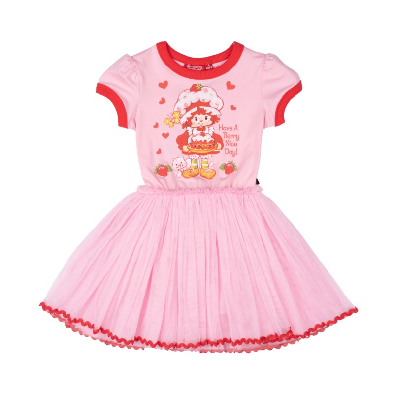Rock Your Baby Berry Nice Day Circus Dress in Pink