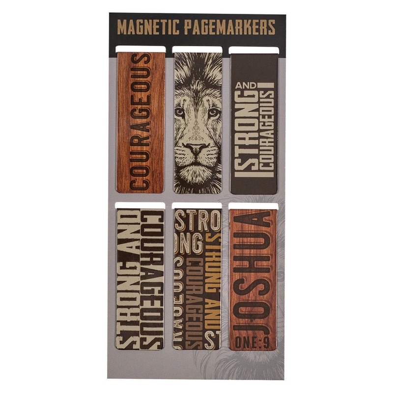 Strong and Courageous Magnetic Bookmark Set MGB078