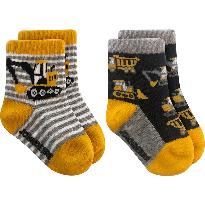 Boys' 2-Pack Construction Crew Socks JD-1039