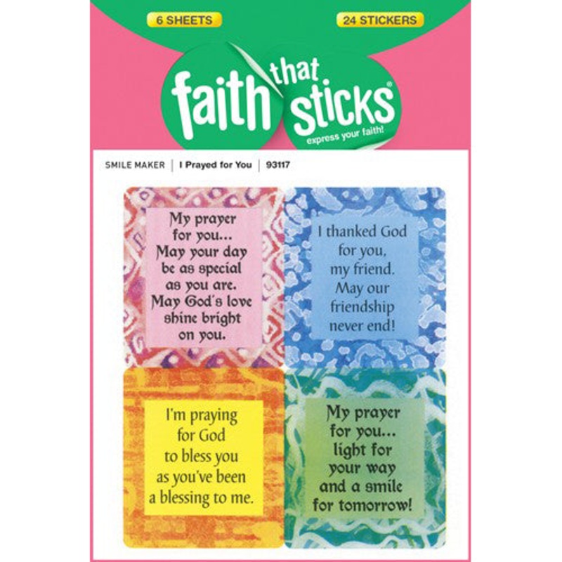 I Prayed for You Stickers 93117