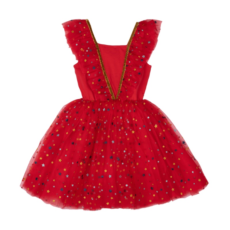 Rock Your Baby Christmas angel dress in red