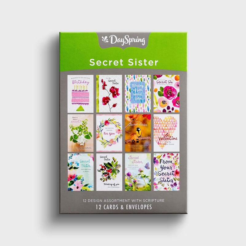 Secret Sister Boxed Cards 12-count J3353