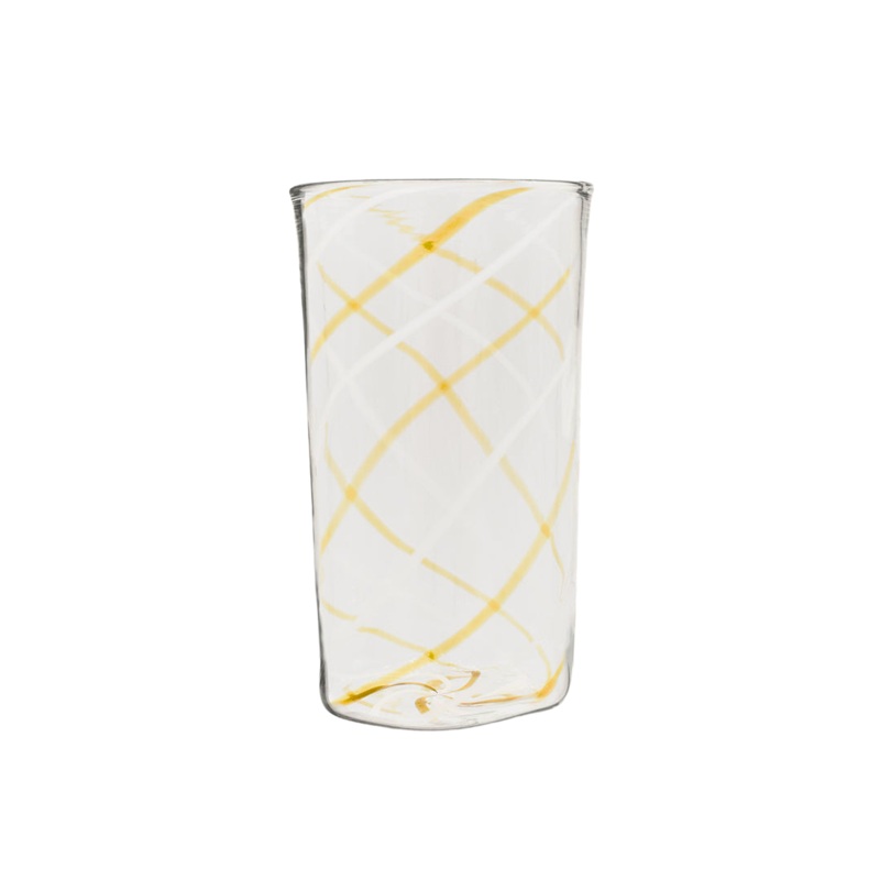 Amber Swirl Highball Glass